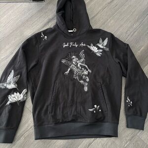 GFA God Family Art Manasseh Angel Baby Hoodie Men's L Embroidered Heavyweight